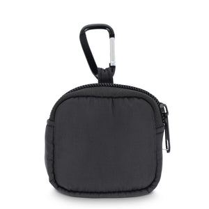 Custodia in nylon per auricolari 6,5 x 6 cm - personalizzabile con logo