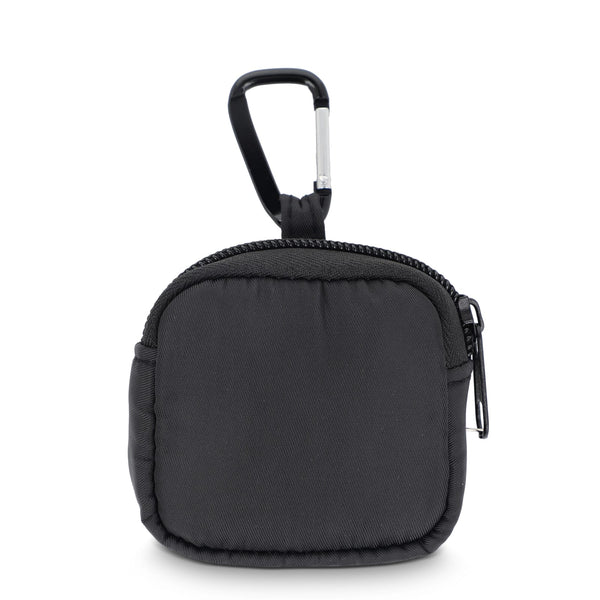 Custodia in nylon per auricolari 6,5 x 6 cm - personalizzabile con logo