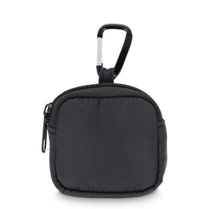Custodia in nylon per auricolari 6,5 x 6 cm - personalizzabile con logo