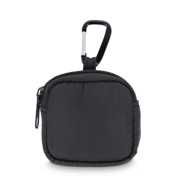 Custodia in nylon per auricolari 6,5 x 6 cm - personalizzabile con logo