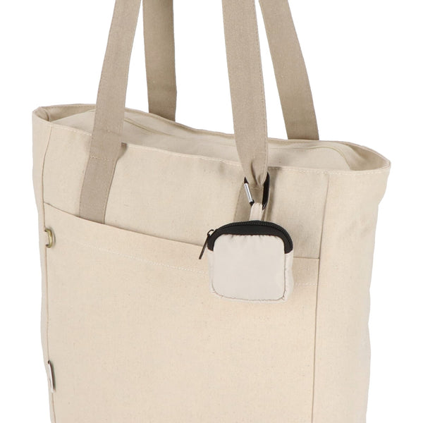 Custodia in nylon per auricolari 6,5 x 6 cm - personalizzabile con logo
