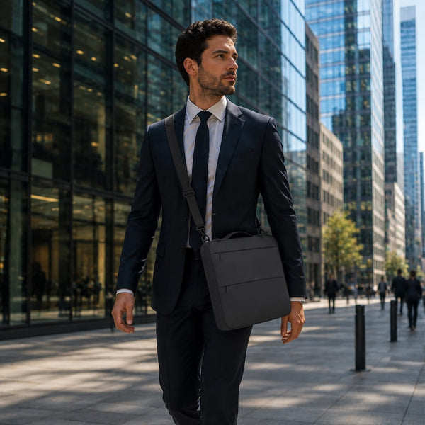 Custodia PC Portatile Elara nero - personalizzabile con logo