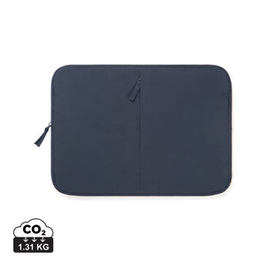 Custodia porta PC 15,6" KENTO URBAN in nylon riciclato RCS blu navy - personalizzabile con logo