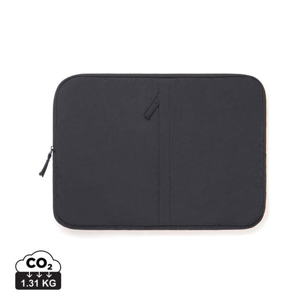 Custodia porta PC 15,6" KENTO URBAN in nylon riciclato RCS nero - personalizzabile con logo