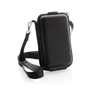 Custodia rigida Swiss Peak OSLO RCS per smartphone nero - personalizzabile con logo