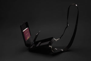 Custodia rigida Swiss Peak OSLO RCS per smartphone nero - personalizzabile con logo