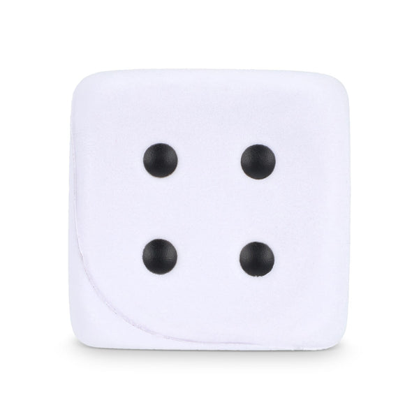 Dado antistress Bianco - personalizzabile con logo