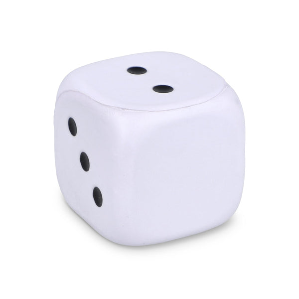 Dado antistress Bianco - personalizzabile con logo