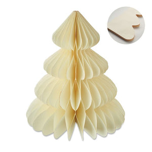 Decorazione albero di Natale beige - personalizzabile con logo