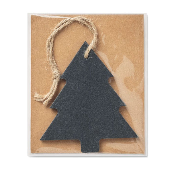 Decorazione albero di Natale Nero - personalizzabile con logo