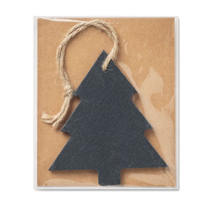 Decorazione albero di Natale Nero - personalizzabile con logo