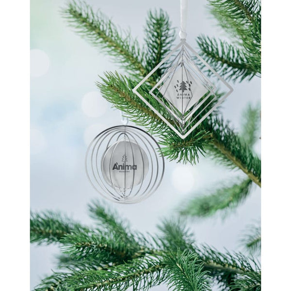Decorazione con nastro Color argento - personalizzabile con logo