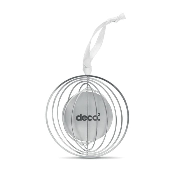 Decorazione con nastro Color argento - personalizzabile con logo