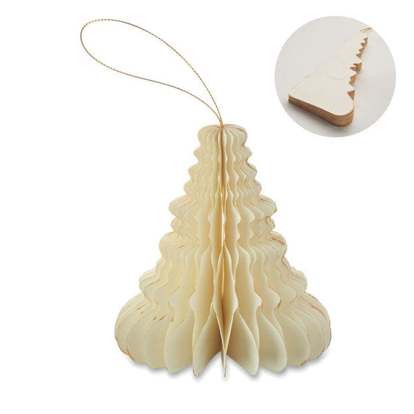 Decorazione da appendere beige - personalizzabile con logo