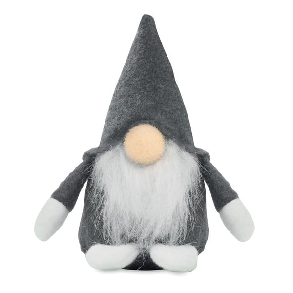 Decorazione di gnomi in feltro Grigio - personalizzabile con logo