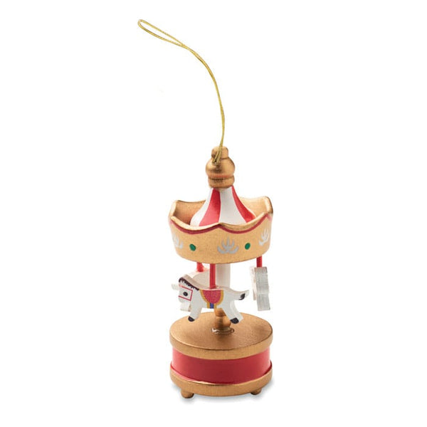 Decorazione mini giostra Oro - personalizzabile con logo
