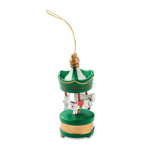 Decorazione mini giostra Verde - personalizzabile con logo