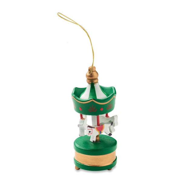 Decorazione mini giostra Verde - personalizzabile con logo