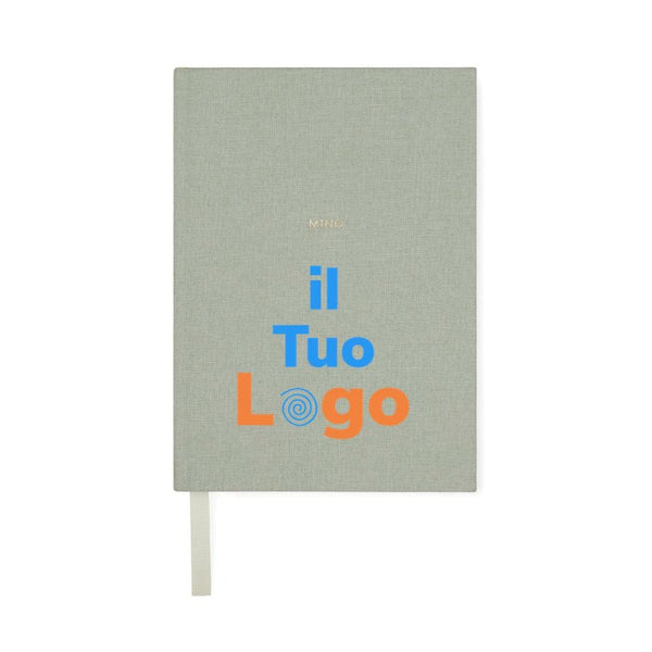 Diario VINGA Mind in carta riciclata GRS verde - personalizzabile con logo