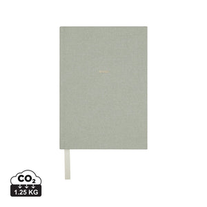 Diario VINGA Mind in carta riciclata GRS verde - personalizzabile con logo
