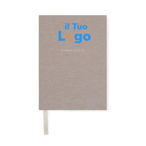 Diario VINGA Thankfulness in carta riciclata GRS beige - personalizzabile con logo
