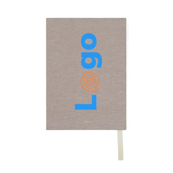 Diario VINGA Thankfulness in carta riciclata GRS beige - personalizzabile con logo