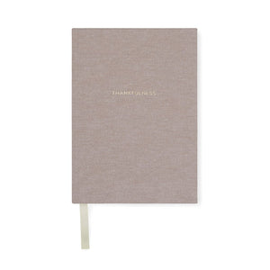Diario VINGA Thankfulness in carta riciclata GRS beige - personalizzabile con logo