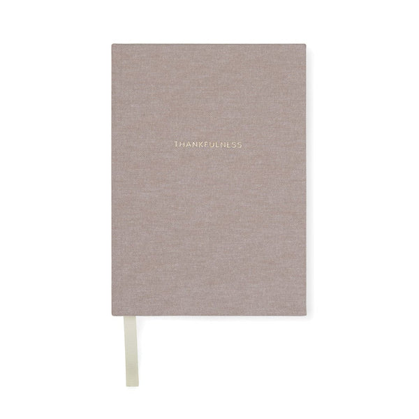 Diario VINGA Thankfulness in carta riciclata GRS beige - personalizzabile con logo