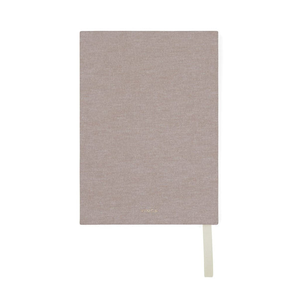 Diario VINGA Thankfulness in carta riciclata GRS beige - personalizzabile con logo