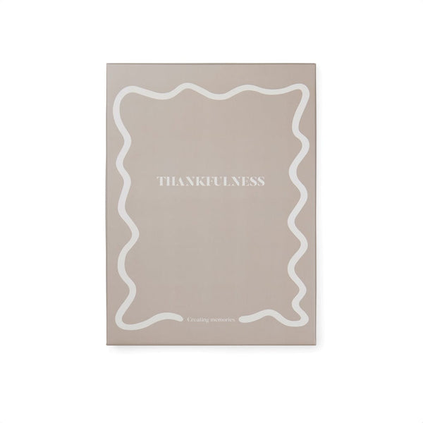 Diario VINGA Thankfulness in carta riciclata GRS beige - personalizzabile con logo