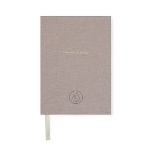 Diario VINGA Thankfulness in carta riciclata GRS beige - personalizzabile con logo