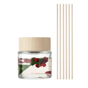 Diffusore alla vaniglia round 100 ml. Trasparente - personalizzabile con logo