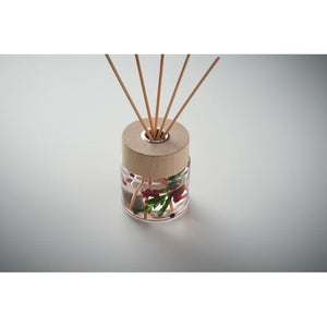 Diffusore alla vaniglia round 100 ml. Trasparente - personalizzabile con logo