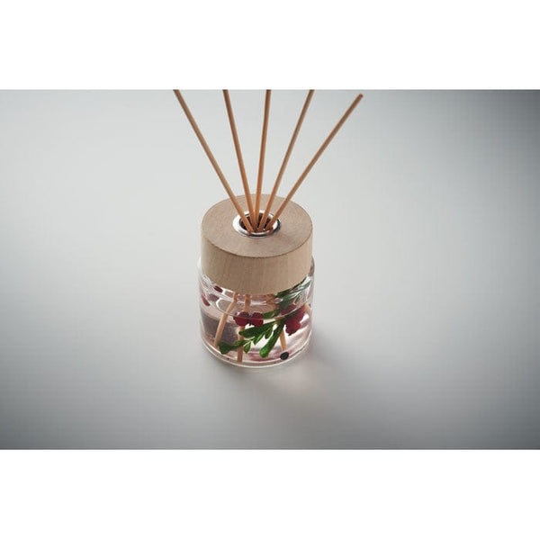 Diffusore alla vaniglia round 100 ml. Trasparente - personalizzabile con logo