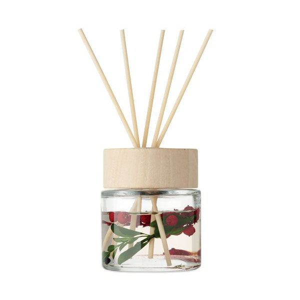 Diffusore alla vaniglia round 100 ml. Trasparente - personalizzabile con logo