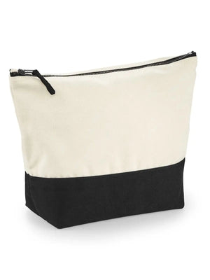 Dipped Base Canvas Accessory Bag M natural/ nero - personalizzabile con logo