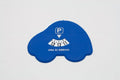 DISCO ORARIO PERSONALIZZATO - Forma originale "funny car" 200 pezzi / 1 Colore / Azzurro - personalizzabile con logo