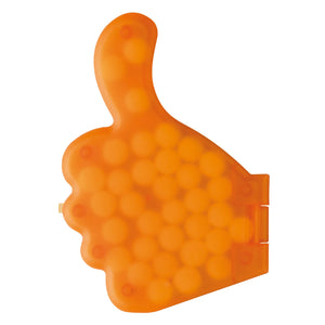 Dispenser mentine Thumb arancione - personalizzabile con logo