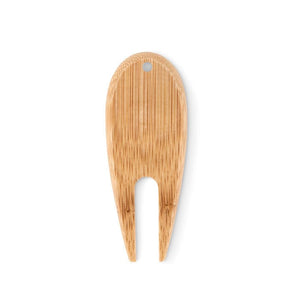 Divot in bamboo per golf beige - personalizzabile con logo