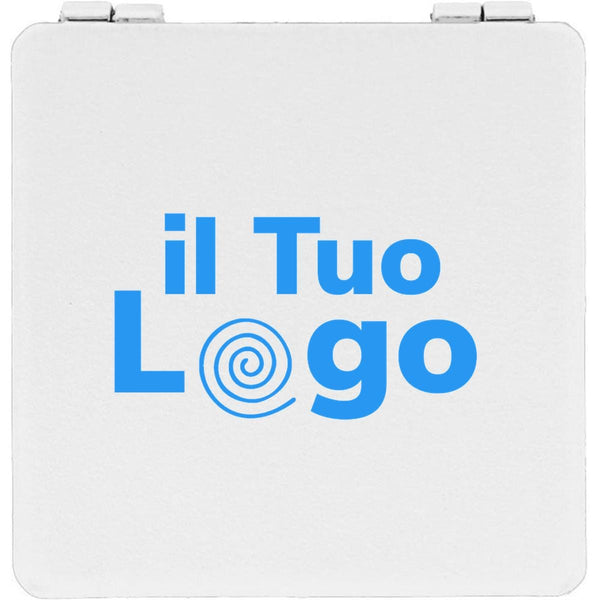 Doppio specchietto da borsa - personalizzabile con logo
