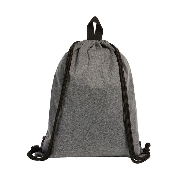 Drawstring Bag Jersey grigio - personalizzabile con logo