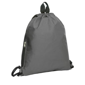 Drawstring bag JOIN grigio - personalizzabile con logo