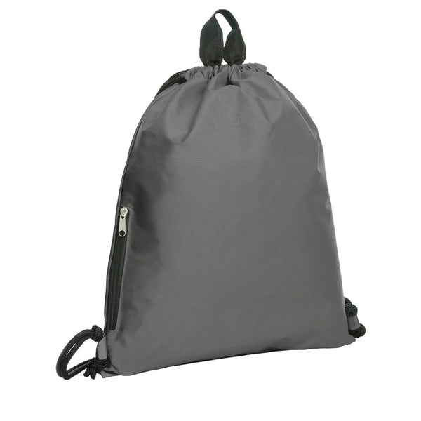 Drawstring bag JOIN grigio - personalizzabile con logo