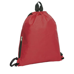 Drawstring bag JOIN rosso - personalizzabile con logo