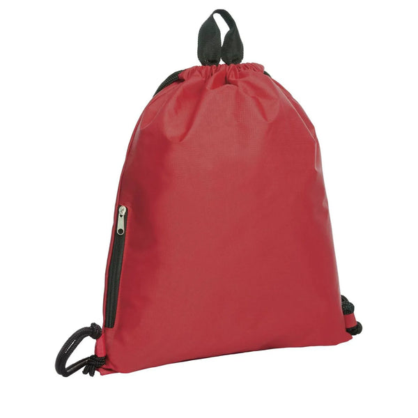 Drawstring bag JOIN rosso - personalizzabile con logo