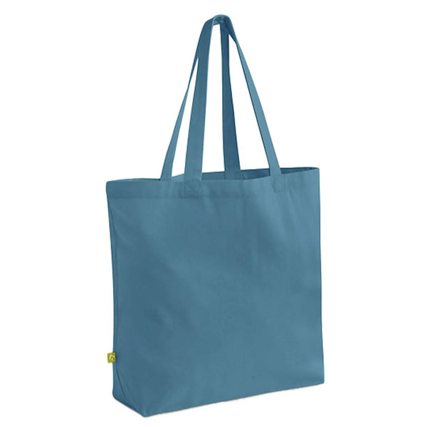 EarthAware Maxi Shopper Organic blu - personalizzabile con logo