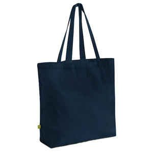 EarthAware Maxi Shopper Organic blu navy - personalizzabile con logo