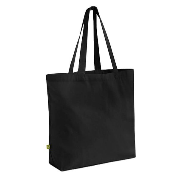 EarthAware Maxi Shopper Organic nero - personalizzabile con logo