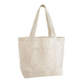 EarthAware Organic Varsity Shopper beige - personalizzabile con logo