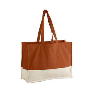 EarthAware® Shopper Organic contrasto arancione - personalizzabile con logo